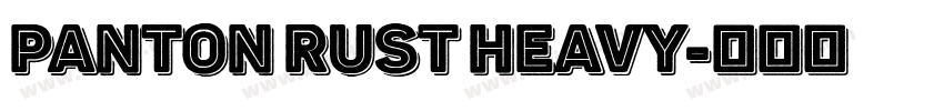 panton rust heavy字体转换